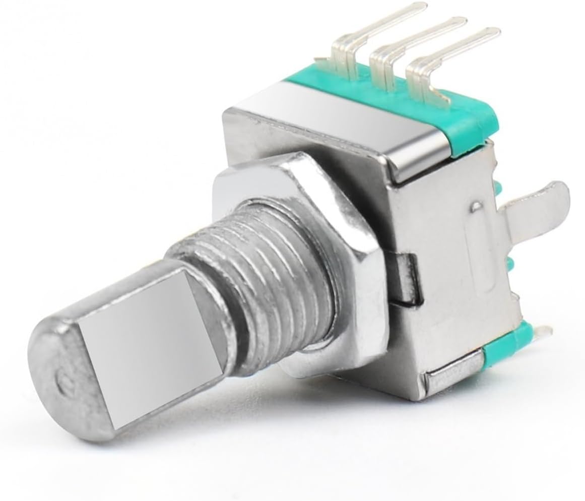 5 PCS EC11 Digital Potentiometer Half Shaft Rotary Handle 15mm 5 Pin Rotary Encoder Coding Switch with Switch