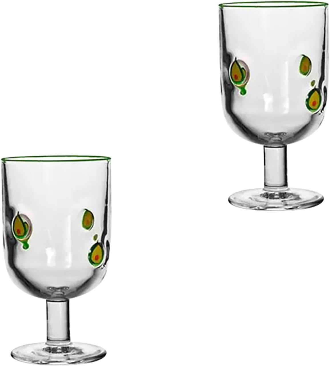 Lemon Decorated 360ml Drinking Glasses Shatter Clear Pubs Glasses for Gifts Home Kitchen Party Supplies Vintage Lemon Glass Cups