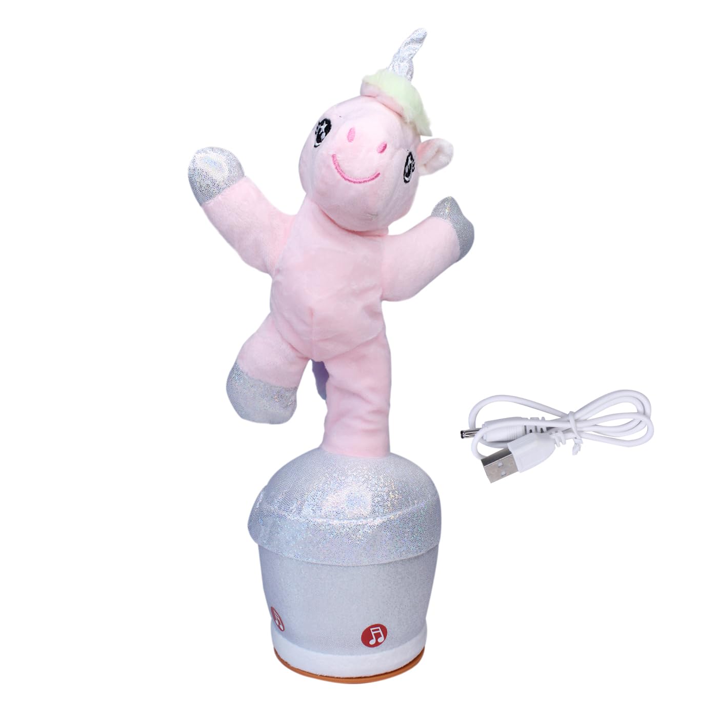 Confidence Dancing & Talking Unicorn Plush Toy| Wriggle| Musical| Mimics with Glowing Lights Unicorn Speaking Toy for Baby Boys and Girls (B0CZ6GDYYJ) Amazon Price History, Amazon Price Tracker