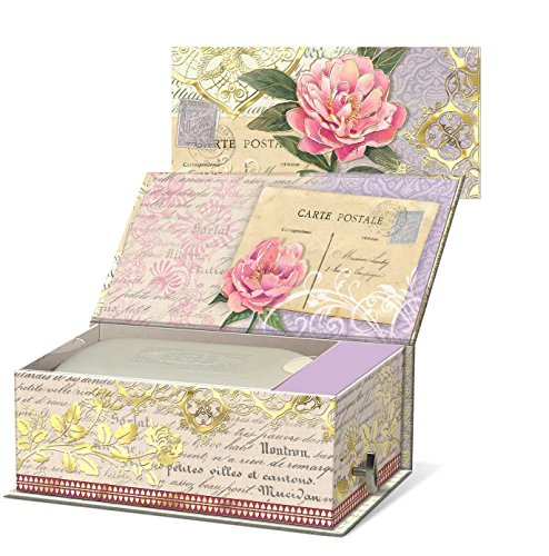 Punch Studio Scented Soap in Vintage Floral Rectangular Music Box