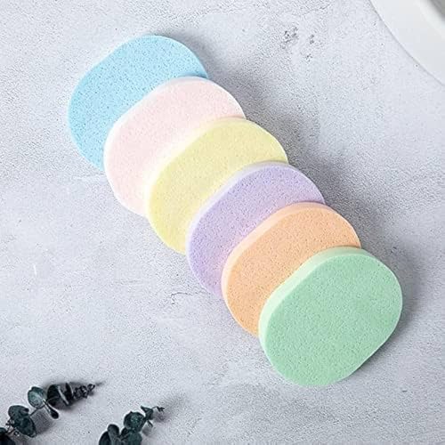 Image of Face Cleansing Sponge Puff, Deep Cleansing and Exfoliating, Makeup Removal, Assorted Colours, Pack of 4