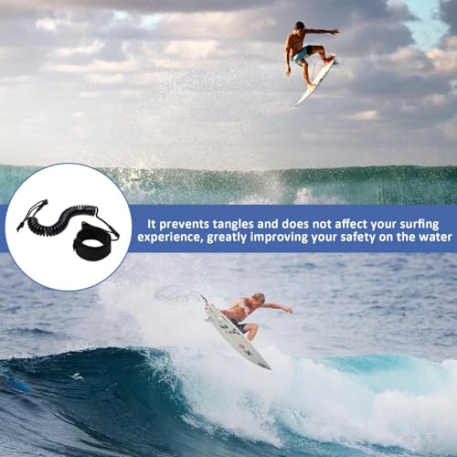 YIIWONI 10 Füße SUP Leash,Fußschlaufe für Surfboard,SUP Kajak Sicherheitsleine,Surfboard Leash Board Sup Sicherheitsleine,Leash für Erwachsene,Surf Zubehör für Damen Herren Kinder