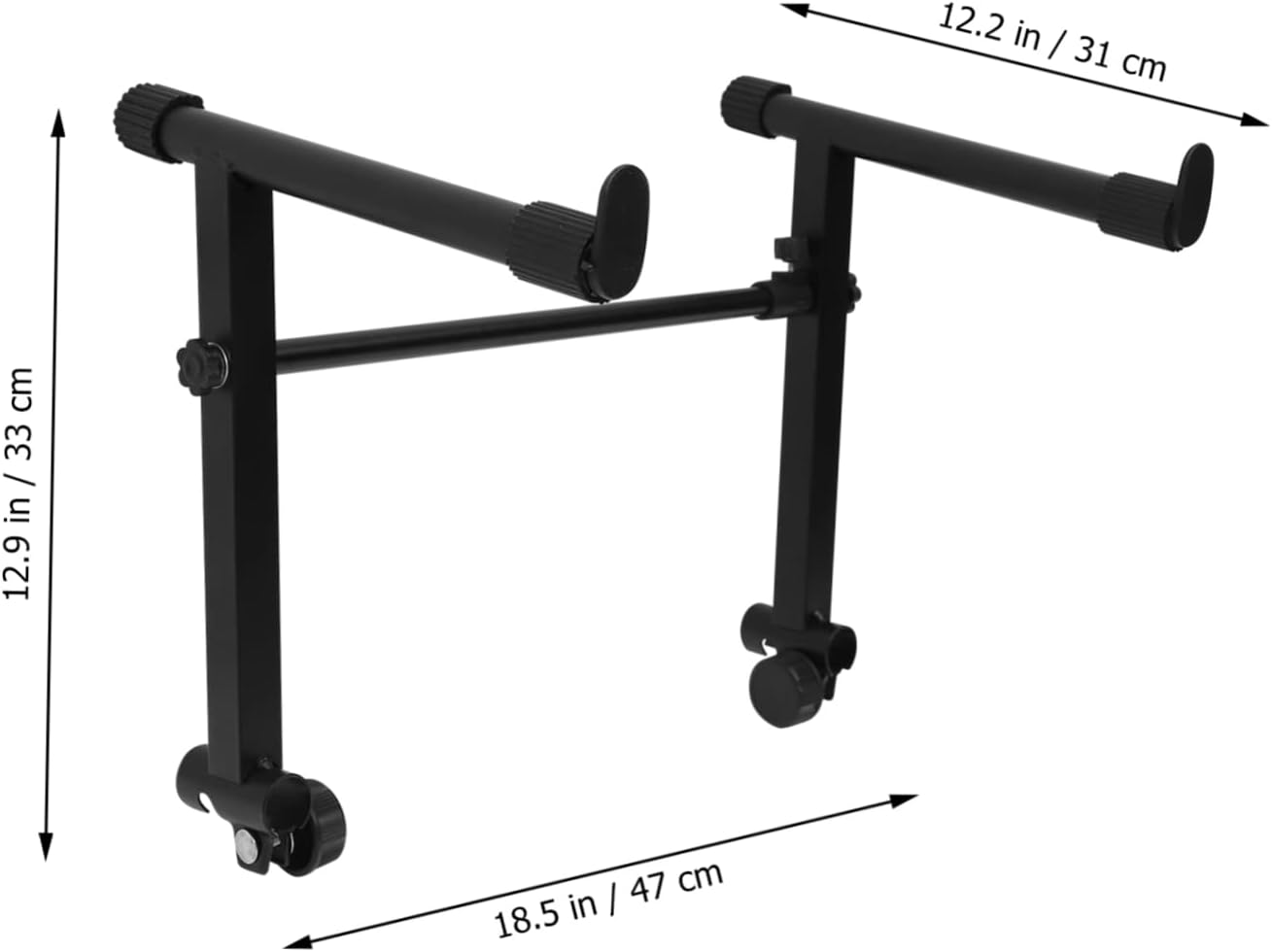 1Set Double Braced Keyboard Stand for Digital Pianos Adjustable and Portable Bracket for Electronic Keyboards Practical Desktop Support for Musicians
