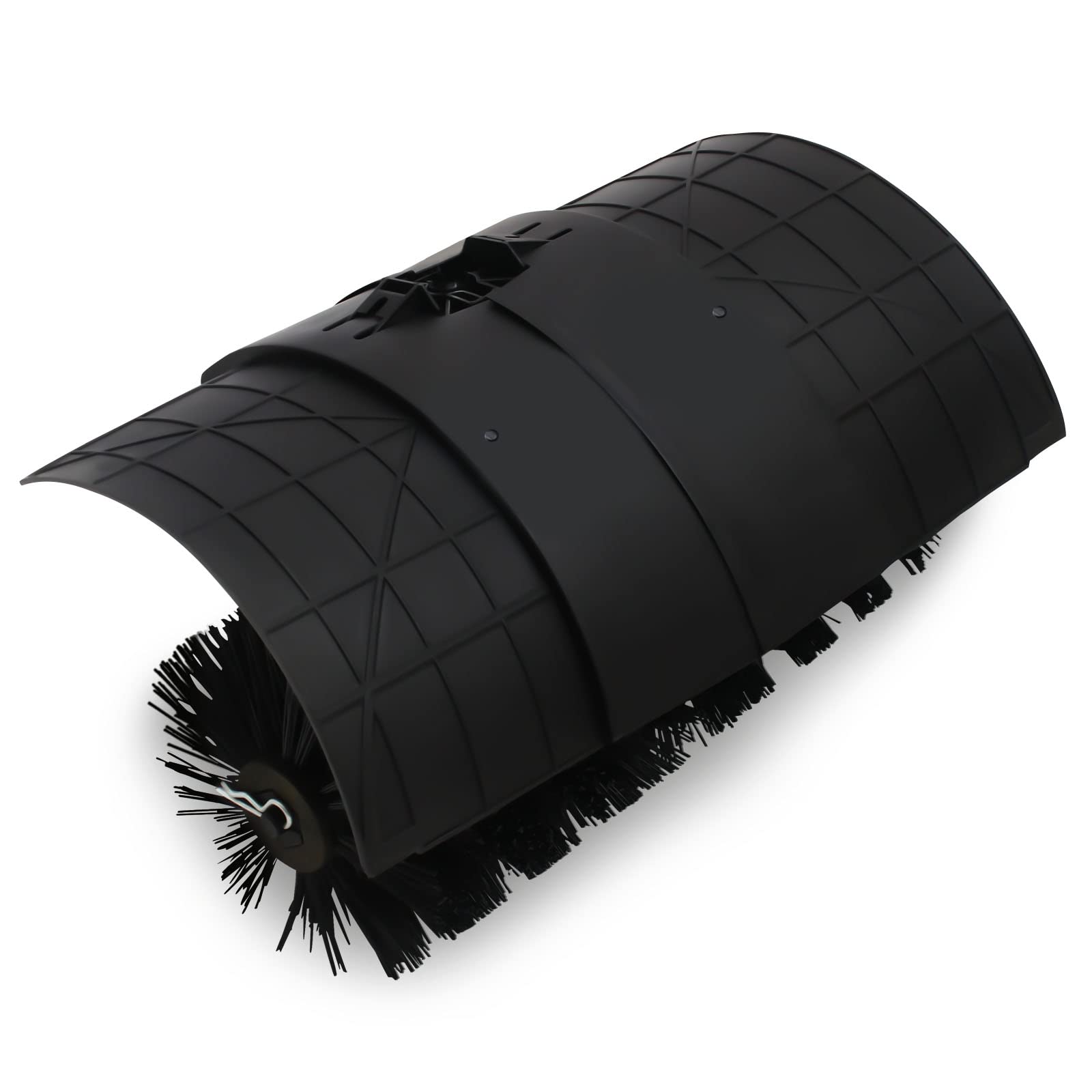 Nylonbürste für Motorbesen, Kehrmaschine Benzin, 58 cm Kehrbreite, Nylon Bürste + PP-Schutzschild, 9-Zahn Innenwelle