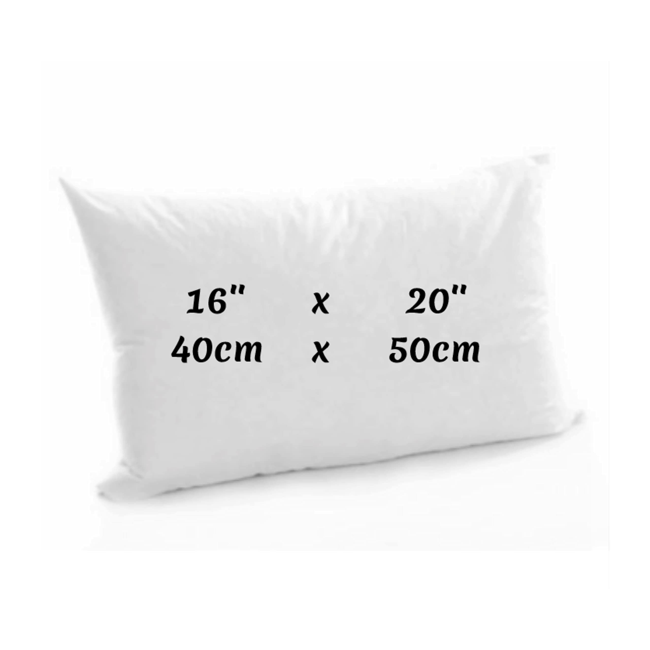 Arlinens Cushion Inner Pads Insert Square/Rectangular Decorative Pillow Virgin Hollow Fibre Filled Bounce Back Cushions Stuffer For Sofa Bed & Couch In 14,16",18",20",22",24",26" (1, 16X20)