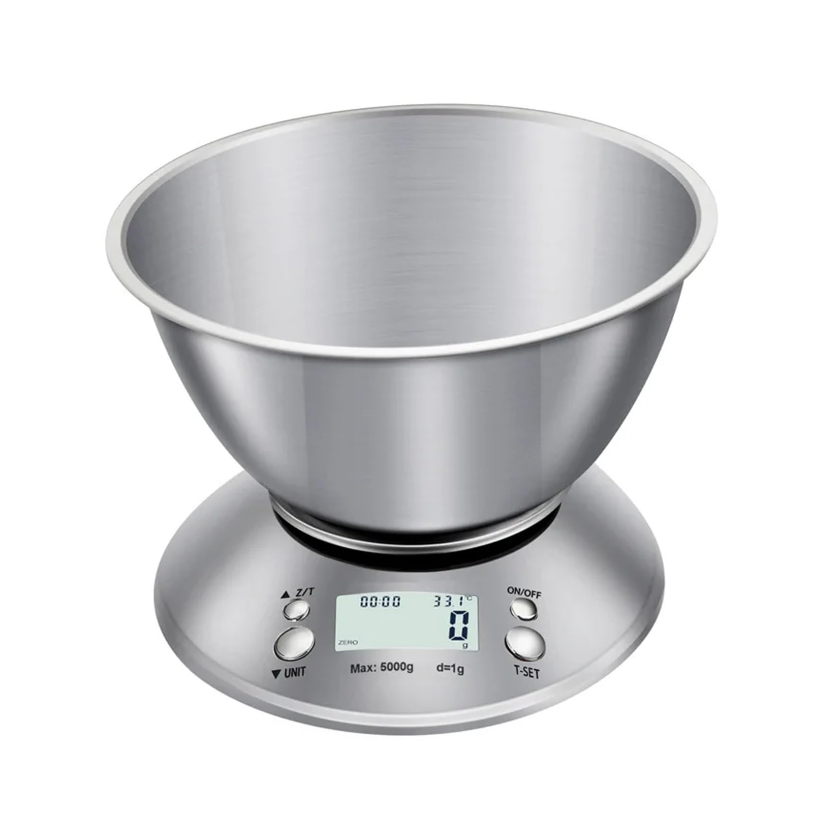 Wagi cyfrowe, 5Kg/1g 3kg/0.1g waga kuchenna z wyjmowaną tacą SS gotowanie żywności owoce elektroniczna cyfrowa waga pomiarowa LCD narzędzia do ważenia(5kg 1g)