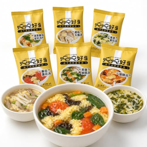 Mélange de soupe instantanée pour manger chaud au bureau sans perdre de temps