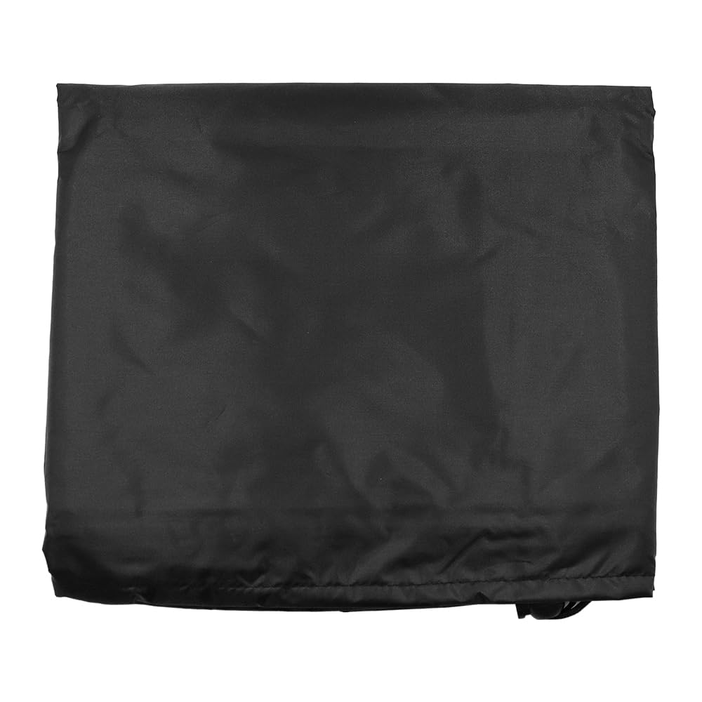 Pokrowiec na palenisko 112 cm, wytrzymały, wodoodporny, okrągły pokrowiec na palenisko, z grubą powłoką PCW, sznurek, pełne pokrycie, pokrowiec na kominek na patio
