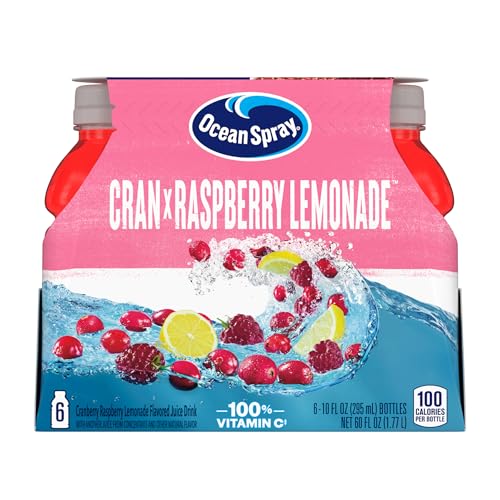 Ocean Spray® Cran-Raspberry Lemonade™ Cranberry Raspberry Lemonade Juice Drinks, 10 Fl Oz Bottles, 6 Count