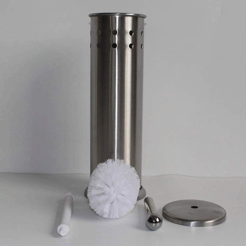 Stainless Steel Toilet Brush Vented Steel Toilet Bowl Brush Holder Bathroom Cleaning Tool Set Home Cleaner with Base