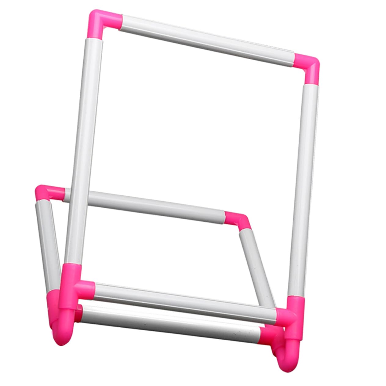 LALAFINA Embroidery Frame Stand Cross Stitch Holder PVC Embroidery Shelf Easy Assembly