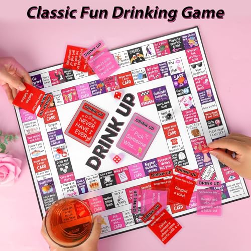 Drinking Board Games para adultos con tapete de goma miniatura 4
