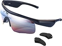 Vista 1 de Lentes inteligentes AI con lente polarizada, Bluetooth HiFi traducción de audio UV400, gafas de sol polarizadas para ciclismo, gafas de sol al aire