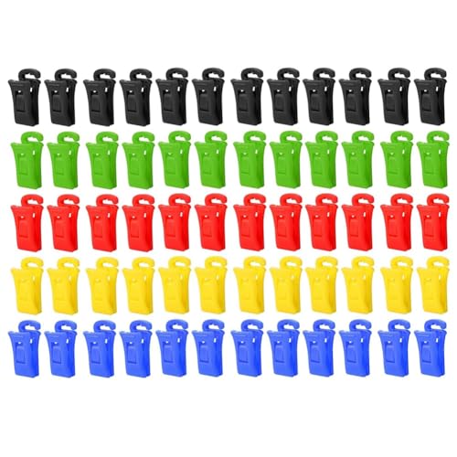 Lizusidtsy 60 Sock Clips for Washing Machine and Dryer, Sock Clips with Hooks,Sock Holder Washing Machine, Directly Into the Drawer Easy Install Easy to Use
