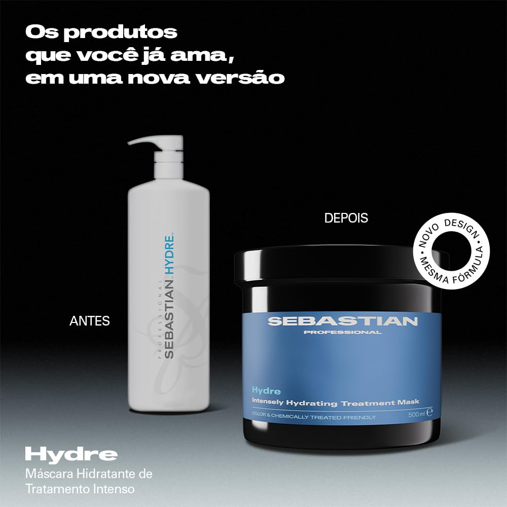 Sebastian Profesjonalna maska nawilżająca Hydre Intensely Hydrating Treatment – nawilżająca maska do włosów suchych, zniszczonych i poddanych obróbce chemicznej – przeciwzmarszczkowa kuracja