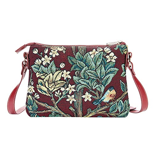 Image of Signare Tapestry Crossbody Bag Sling Shoulder Purse for Women