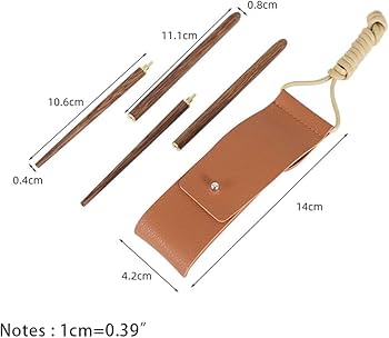 Amazon | 新しい屋外キャンプポータブル折りたたみ箸 PU 収納袋 1 ペア