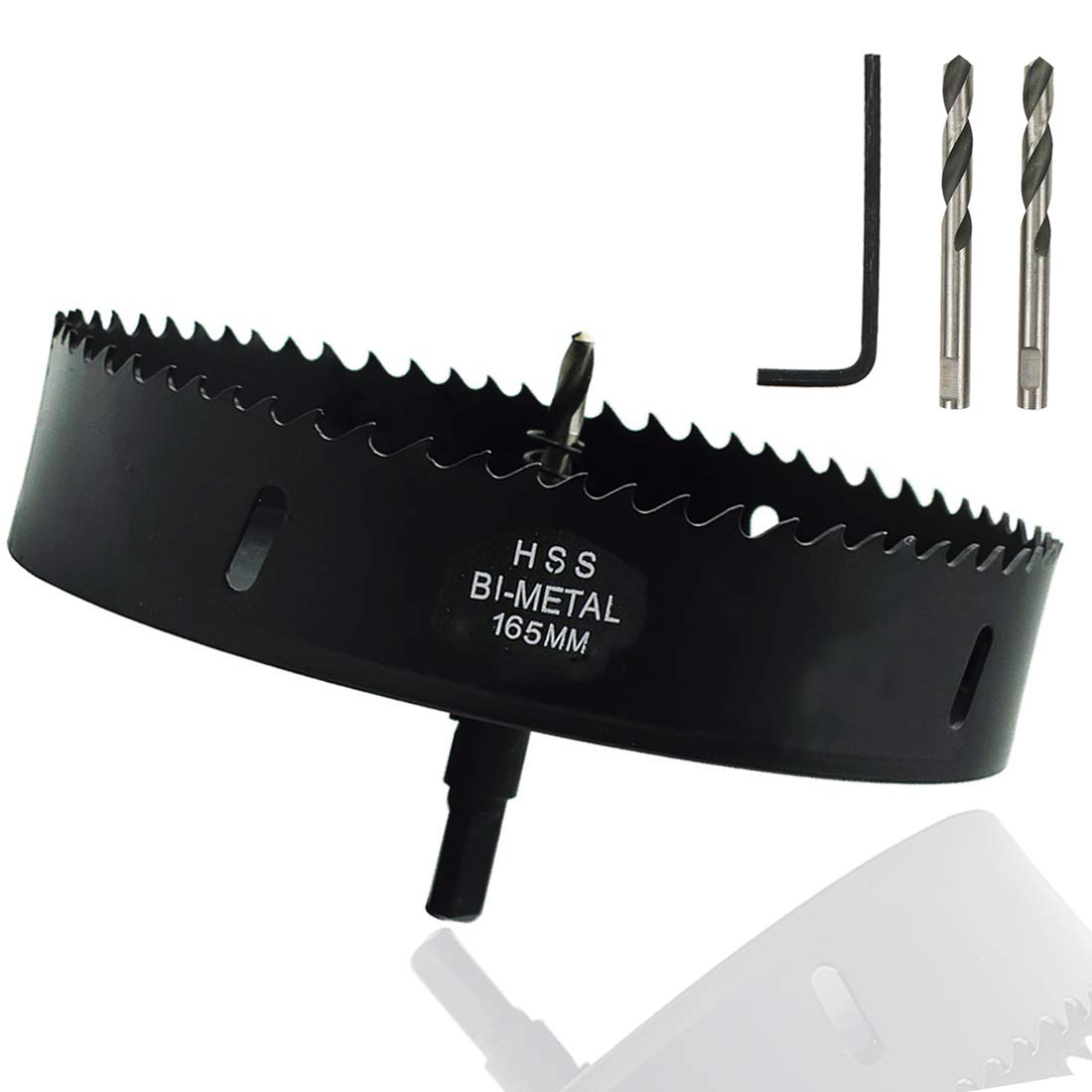 6.5" Hole Saw Bi-Metal Hole Saw Drill Bit Drilling Tool for Wood Material
