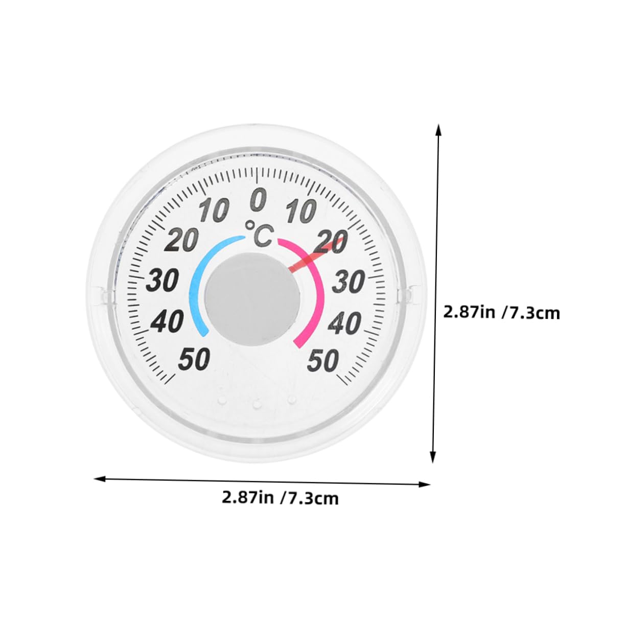 SUPVOX Outdoor Indoor Temperature Gauge Easy Read Pointer Thermometer for Windows Doors Durable Accurate Temperature Measure Tool for Home Office Use
