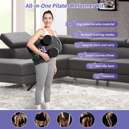 WANFUN Pilates Board Reformer Premium 15-in-1 Upgraded Foldable の商品画像 2