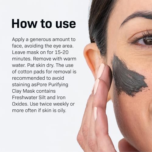 Revision Skincare Pore Purifying Clay Mask, Pore Cleanser with Salicylic Acid for Polished, Smooth Skin, 3 oz