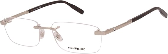 Amazon.com: Eyeglasses Montblanc MB 0023 O- 005 Silver / : Clothing, Shoes  \u0026 Jewelry