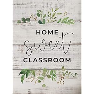 Eeypy Home Sweet Classroom Farmhouse Teacher Poster Classroom Wall Art Metal Tin Sign Poster Wall Plaque