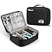 Produktbild Ropch Kabeltasche Universal Elektronische Tasche, Reise Elektronik Aufbewahrungstasche für Ladekabel, Powerbank, Festplatte, USB Sticks, SD Karten (L1: Schwarz)