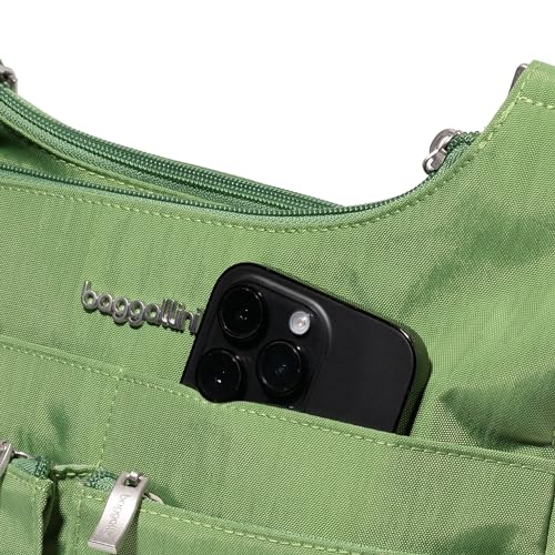 Image of Baggallini Crossbody Travel Bag 11x8.5 Lightweight Water-resistant Nylon Handbag