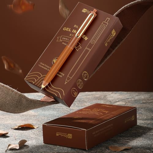 Bolígrafos de gel con 50% de descuento, 6 unidades, tinta negra