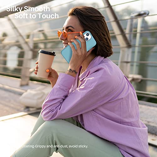 Ornarto Compatible With Iphone 13 Case 6.1, Slim Liquid Silicone 3 Layers Full Covered Soft Gel Rubber Case Cover 6.1 Inch-Cactus #TOP5