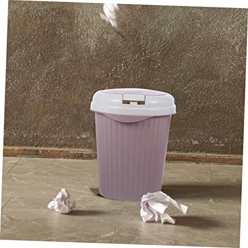 Caneca de basura pequeña creativa color rosa miniatura 7