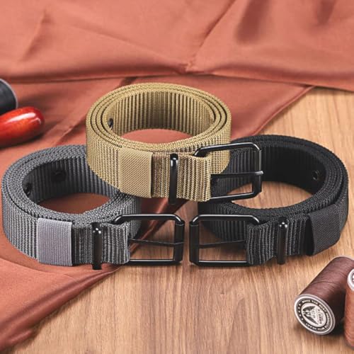Durable Nylon Belts – Comfortable Fit for Men and Women, 120x3.8cm Size with Reliable Prong Buckle Design3