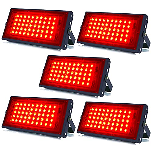 Image of MLD 30W Led Flood Light AC 230V Waterproof Brick focus Floodlights for indoor outdoor Lights | Red | 30 Watt | Pack Of 5