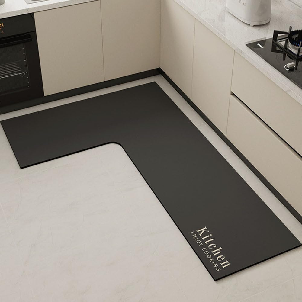 Tapis de cuisine antidérapants diatomite fini les sols mouillés et taches