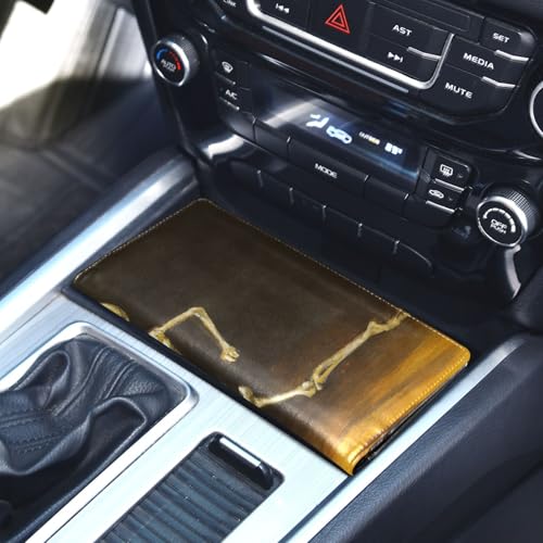 Organizador para automóvil Slim de cuero miniatura 4