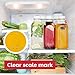 Dwbligt 32 oz Empty Glass Milk Bottles with Silicone Dispenser Cap, Clear Water Bottles with Leak Proof Lid and Scale Mark, Reusable Glass Jars for Juice, Milk, Iced Tea, Set of 3