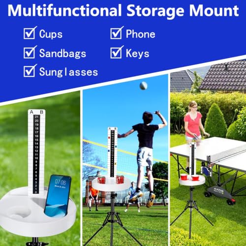 AUGVO Cornhole Scoreboard with Drink Holders, 2 Sets, Magnetic Markers by AUGVO - Used condition - Image 3