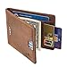 Produktbild PAGE ONE Damen Herren Geldbörse, RFID-blockierend, Kreditkartenetui, dünn, faltbar, mit Geschenkbox - Braun - Normal