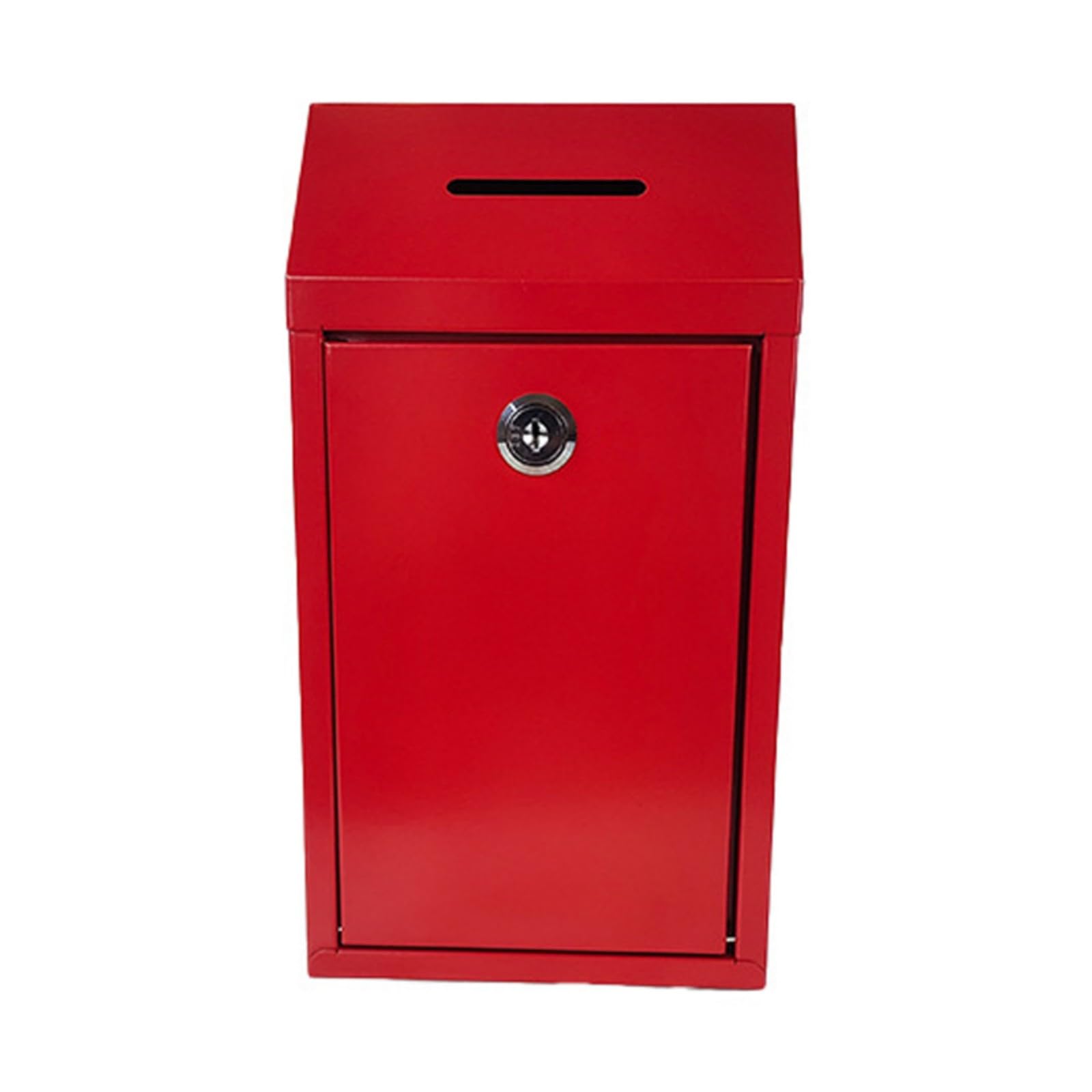 Locked Mailbox Rainproof Wall School Mail Thickened Steel Security Mailbox for Donation Suggestion Outdoor Suggestion Box