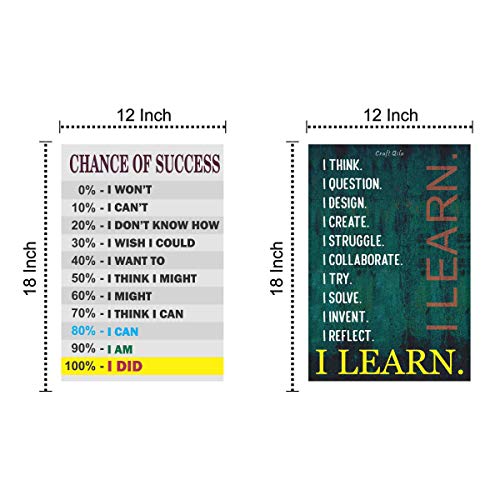 Image of Giant Innovative Bamboo Quote Poster, Multicolour, 12 X 18 Inch