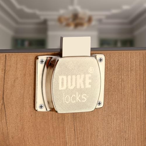 Image of DUKE Cabinet Lock with Brass Ultra Keys, 23mm Chrome Finish, Strong and Sturdy,MP-51 |Pack of 10|