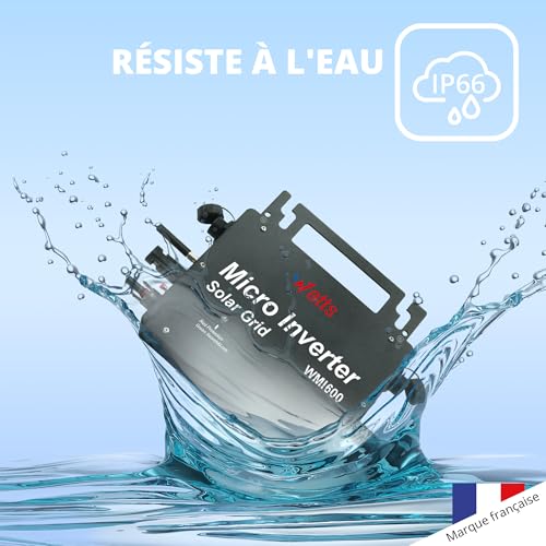 W Onder Full Energy – Mikro-Wechselrichter 600 W, Mikro-Wechselrichter für intelligentes Solarnetz, WLAN, Steuerung über Smartphone-App