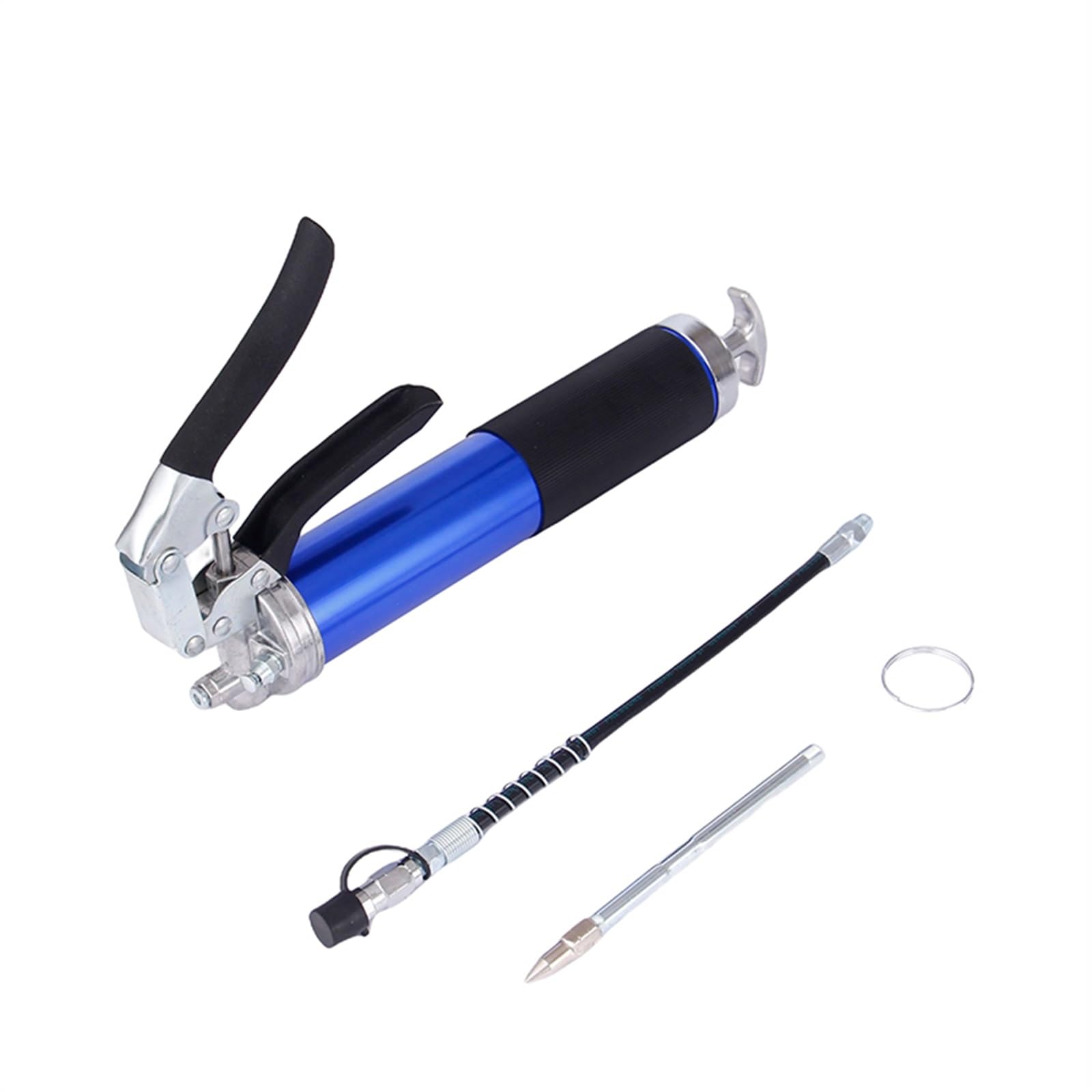 Zestaw narzędzi Ręczna smarownica 9000PSI smarownica Mini strzykawka z dyszą akcesoria rowerowe Smarowniczki(Blue)