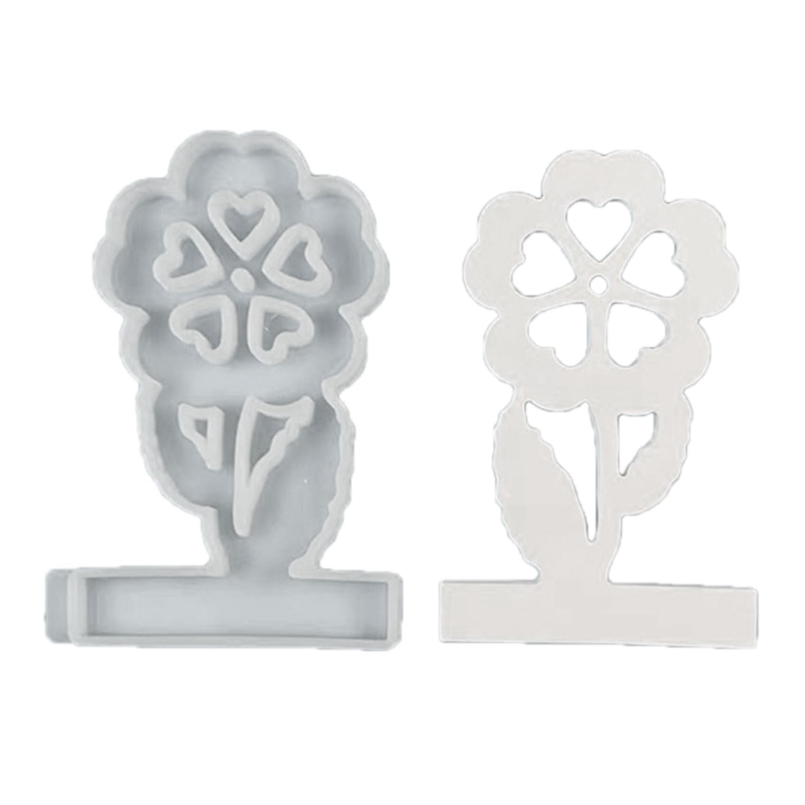 PANGBOER Holder Resins Flower Candlesticks Castings Molds Holder Silicone Molds for Table Home Decorations Silicone Flower Candlesticks Resins Castings