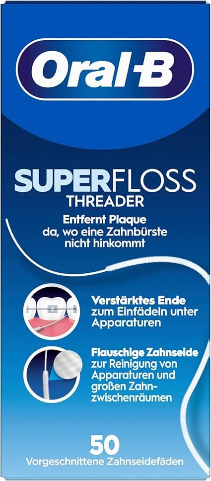Oral-B 50 Pieces Pre-Cut Super Floss - Pack of 3