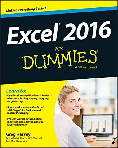 Image of Excel 2016 For Dummies by Greg Harvey(2015-10-19)