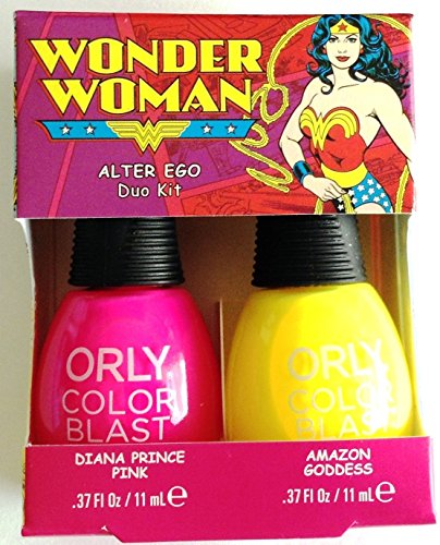 Orly Color Blast Nail Polish Limited Edition Wonder Woman"Alter Ego" Duo Kit