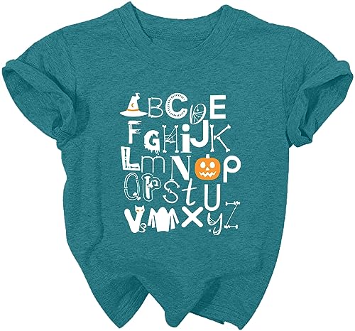 ABC Shirt Toddler Boys Girls Back to School Tshirt Kids Cute First Day of School Gifts Alphabet Tee Tops