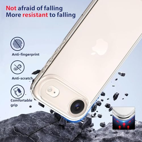 Image of KACA Clear Back Cover Case for Apple iPhone 17 Air |Case for iPhone 17 Air|Shockproof Bumper TPU Protective Design|Apple iPhone Air Back Cover- Transparent